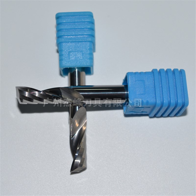 单刃螺旋铣刀广告雕刻机实木密度板亚克力PVC切割镂空刀具A级8*22