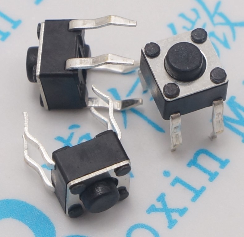插脚 4.5*4.5*3.8/4.3/5H 微动开关 插件轻触开关 按键开关