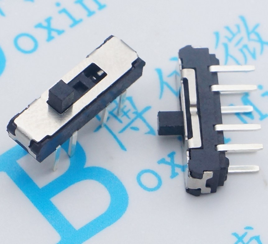 MSS23D19 插脚 八脚三档 直插 立式直插2P3T 3档  拨动开关