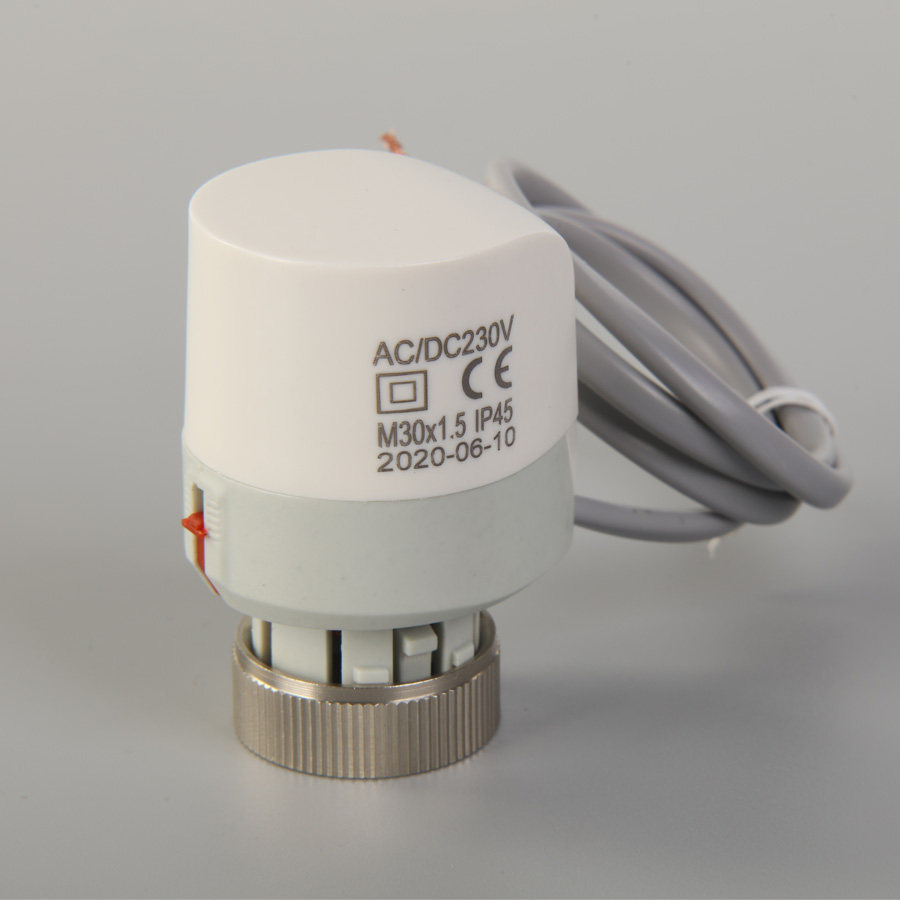 poer珀尔电热执行器常闭电动阀地暖暖气片分室控温适用可配温控器