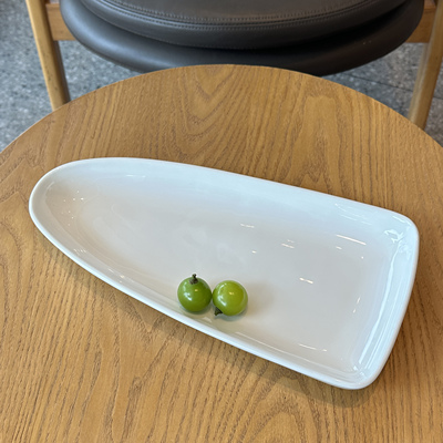 白瓷13英寸长条刺身拼盘