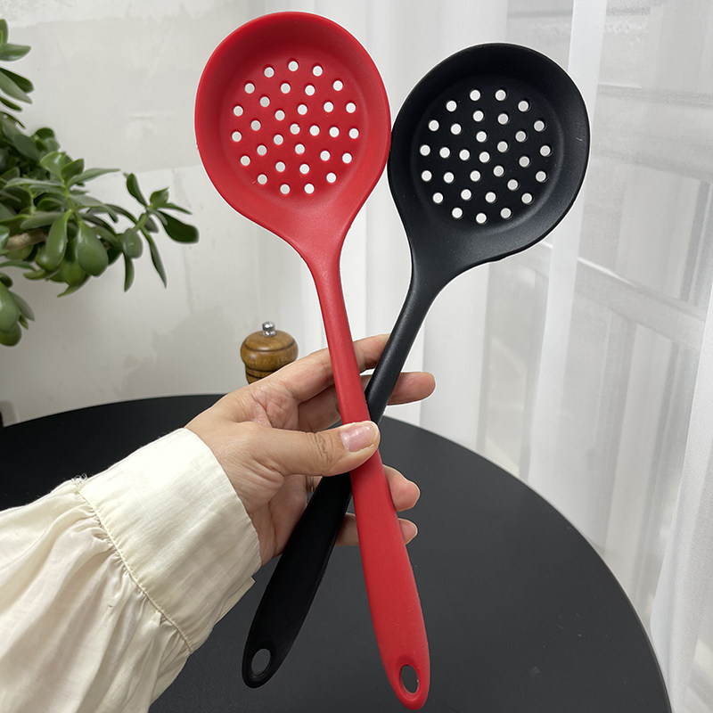 出口德国食品级硅胶铲子漏勺套装不粘锅专用锅铲饺子漏勺耐高温