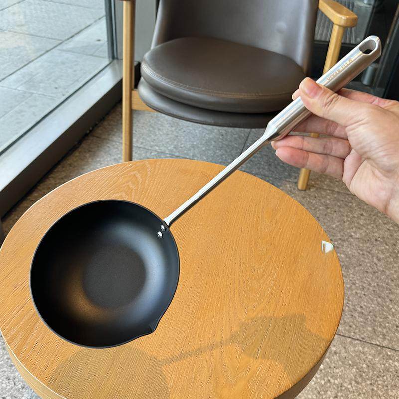 精铁无涂层泼油小锅！家用不锈钢长柄淋油热油专用煎饺烧油煎蛋锅,厨房/烹饪用具,汤勺,淘宝优惠券,粉丝福利购,淘宝优惠卷