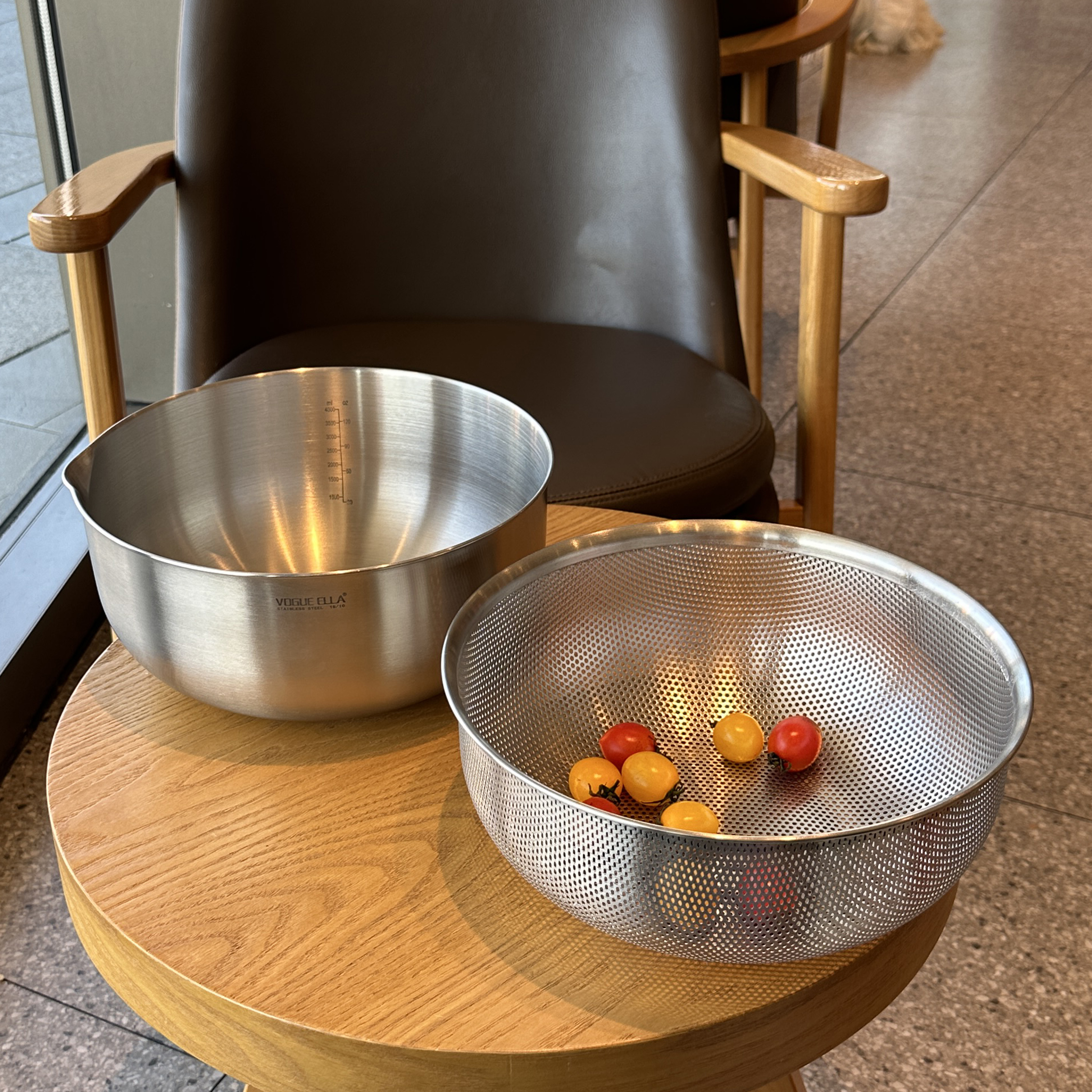 304不锈钢双层沥水篮滤水淘米篮