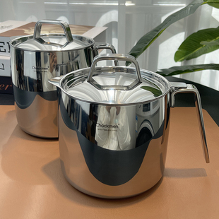 Chockmen滤油壶18 10不锈钢家用防漏猪油罐过滤油渣储油瓶1.5L2L