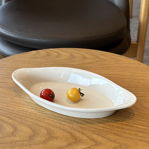 TUXTON正品乳白陶瓷甜品餐盘