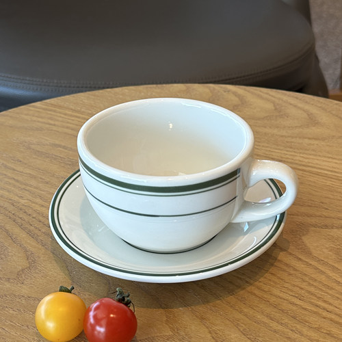 美国正品TUXTON陶瓷拉花咖啡杯