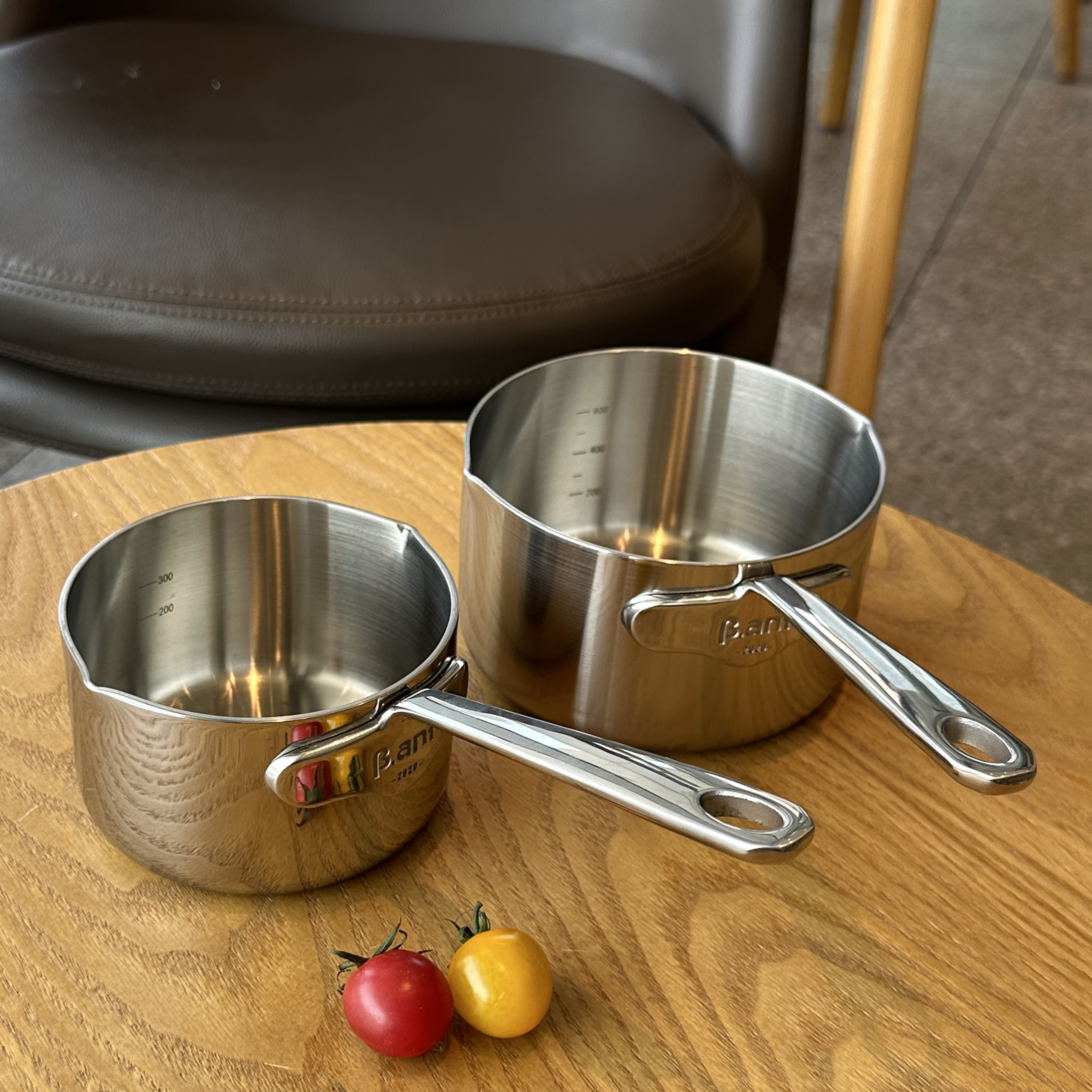 小怪兽304不锈钢迷你小奶锅