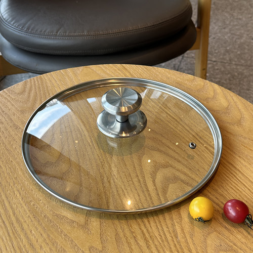 不锈钢加厚钢化玻璃可视盖子