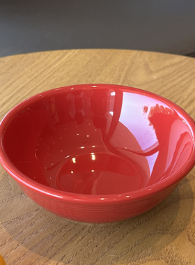 Tuxton正品红色系列餐盘圣诞红餐具结婚用红色陶瓷碗新年喜庆餐具