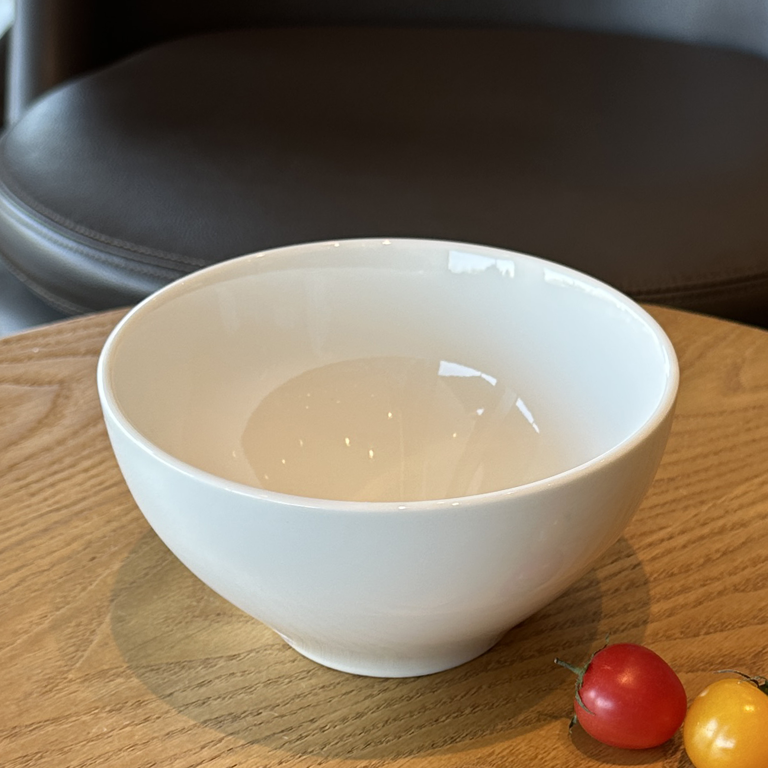 陆升Luzerne高品质极简乳白高脚面碗汤碗粥碗水果碗