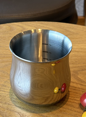 18/10不锈钢加厚可加热啤酒杯