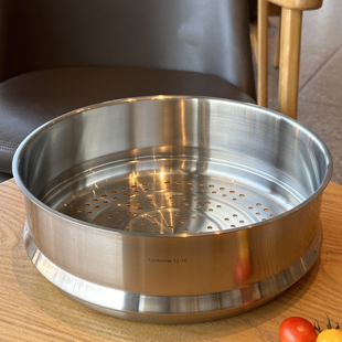 28cm 蒸笼蒸屉304不锈钢蒸架蒸锅蒸格蒸架加高16