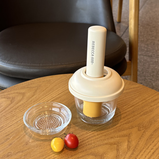 玻璃捣蒜器蒜泥神器家用蒜末辅食研磨碗蒜臼子粉碎打蒜器