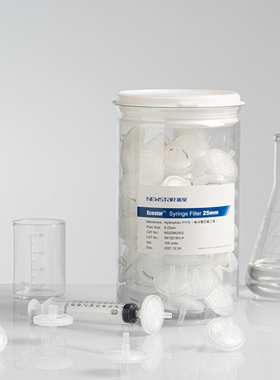 新星EcoStar针头式过滤器微孔过滤头醋酸CA滤器水系RC针头滤器疏水PP直径13mm25mm孔径0.22u0.45u可制定尺寸