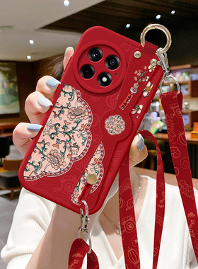 适用一加ace5手机壳新款ace3Pro背带斜跨1十13腕带挂绳斜挎Aec竞速版12简约ace2v福禄花11复古风女保护套pro