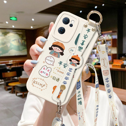 适用OPPOReno8手机壳reno12新款rone9防摔reno10斜跨背带7se斜挎挂绳Rano6平安11腕带13Pro女rono5保护套oppo