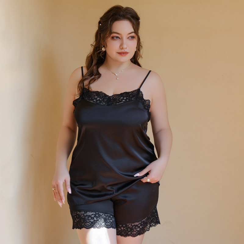 冰丝蕾丝冰丝大码性感