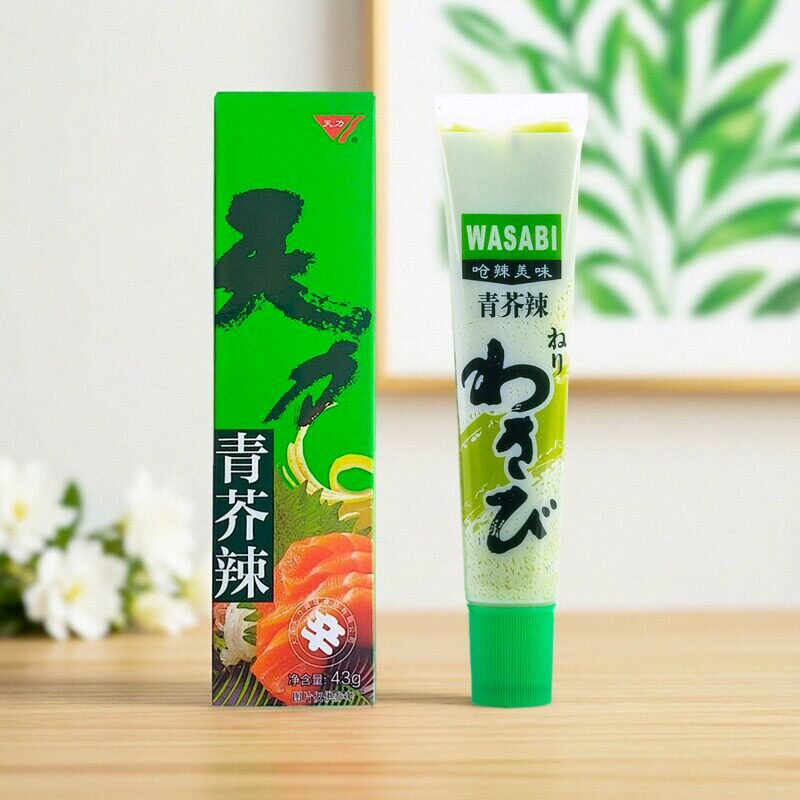 天力芥末酱辣根10支装青芥辣芥末膏商用批发外卖餐饮店寿司料理