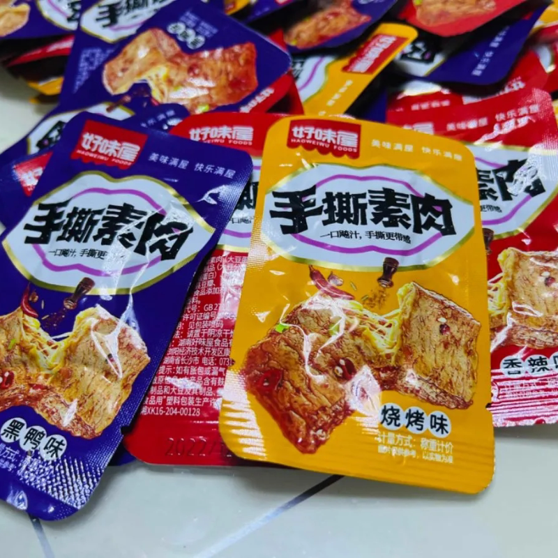 好味屋手撕素肉小零食豆制品麻辣素食小包装一整箱休闲小吃