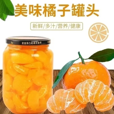 510克橘子罐头新鲜水果汁糖水大瓶蜜桔新鲜食品即食解馋小零食