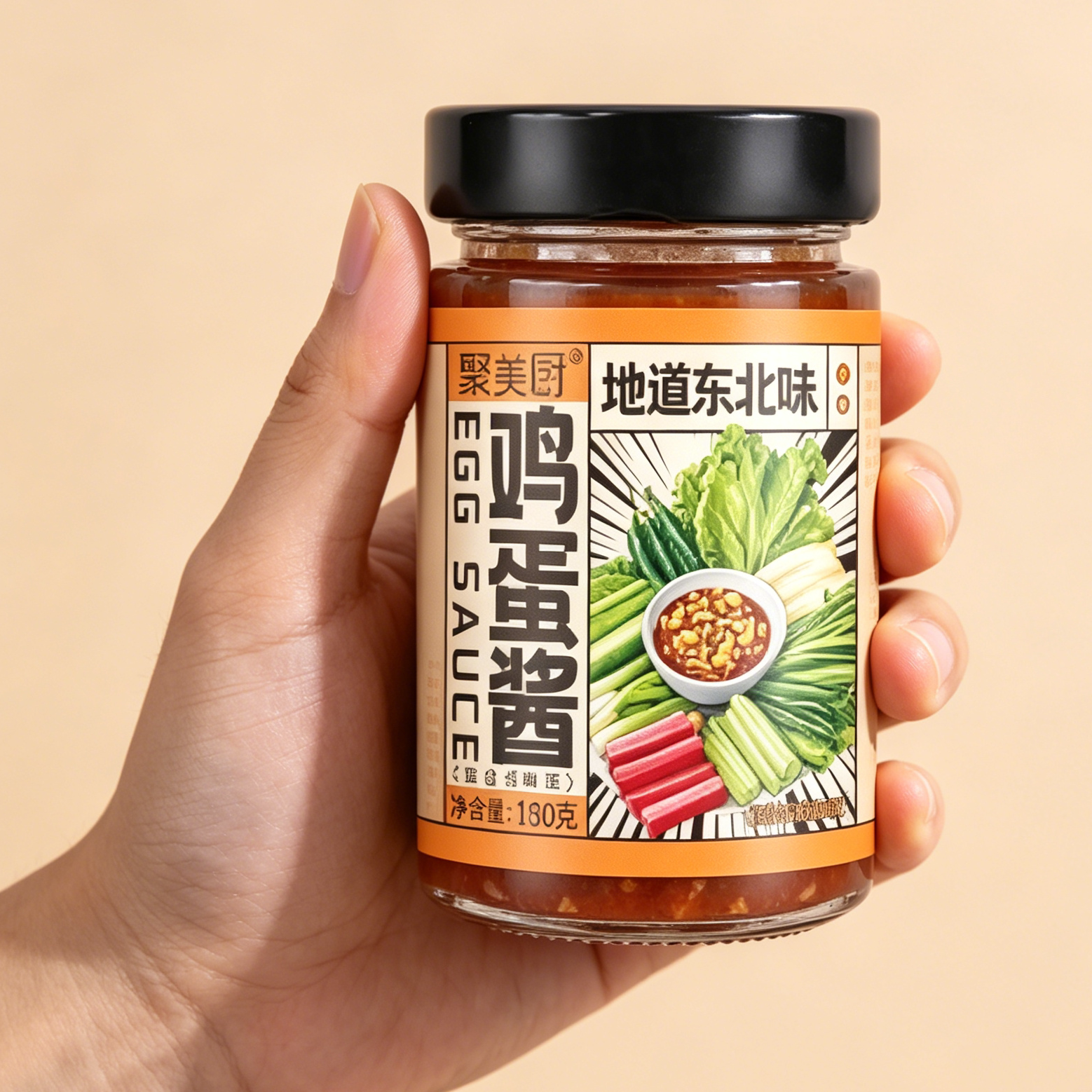 聚美厨东北鸡蛋酱正宗大酱蘸酱菜三明治饭包酱油风味
