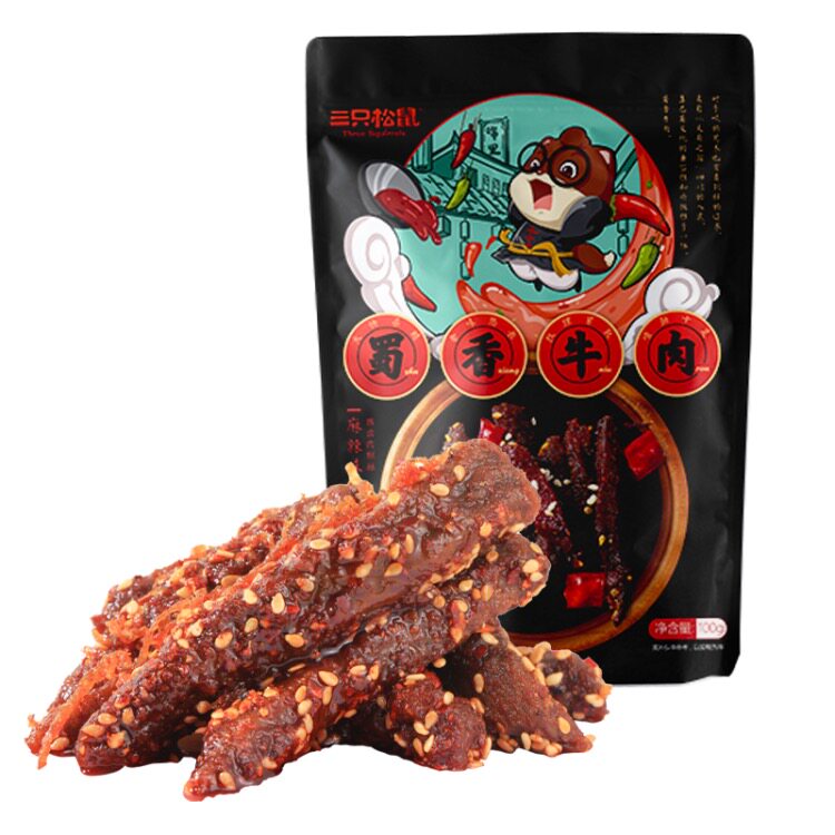 麻辣味蜀香牛肉100g川辣蜀香卤味牛肉干卤牛肉休闲零食