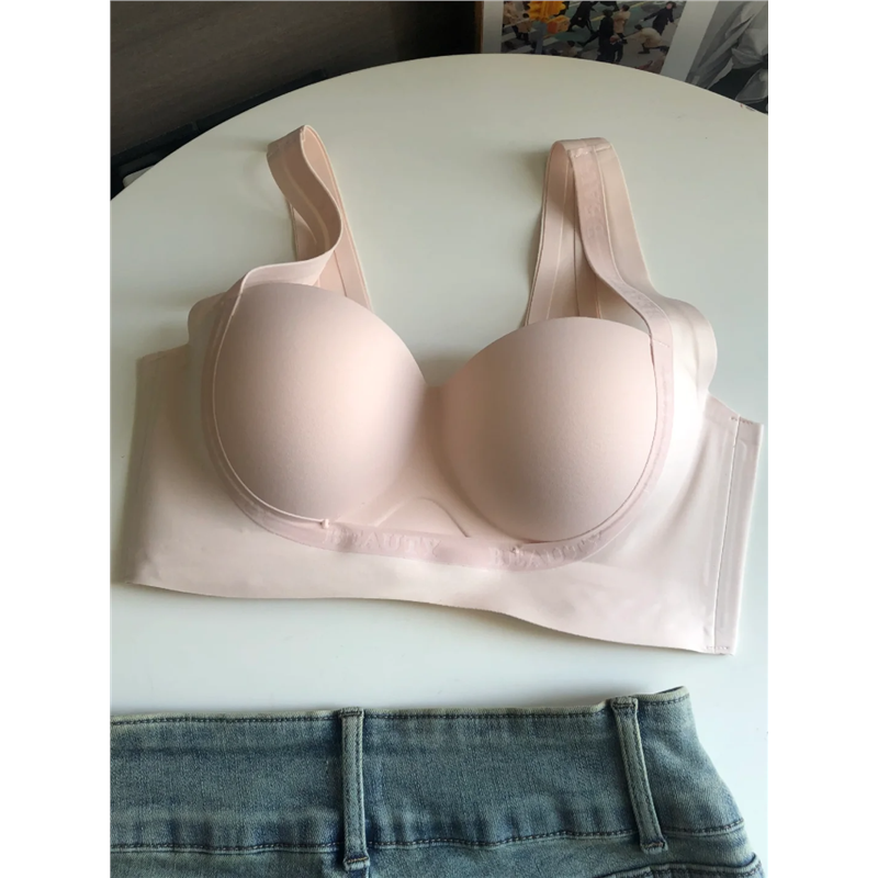 无痕内衣女聚拢小胸显大无钢圈收副乳上托防下垂秋冬季舒适文胸罩