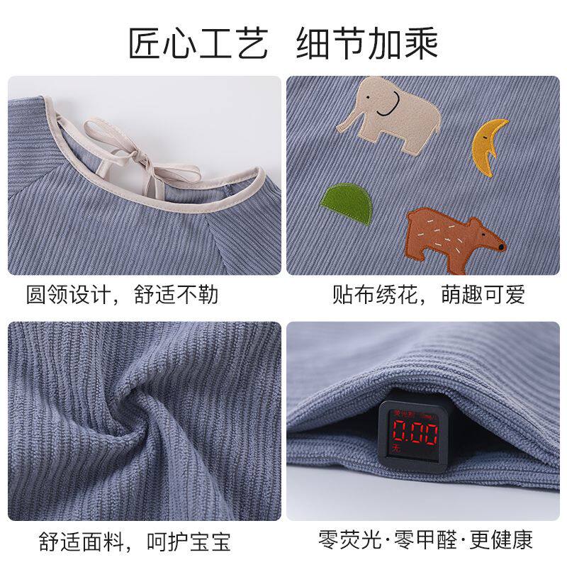 宝宝罩衣秋冬儿童防水放