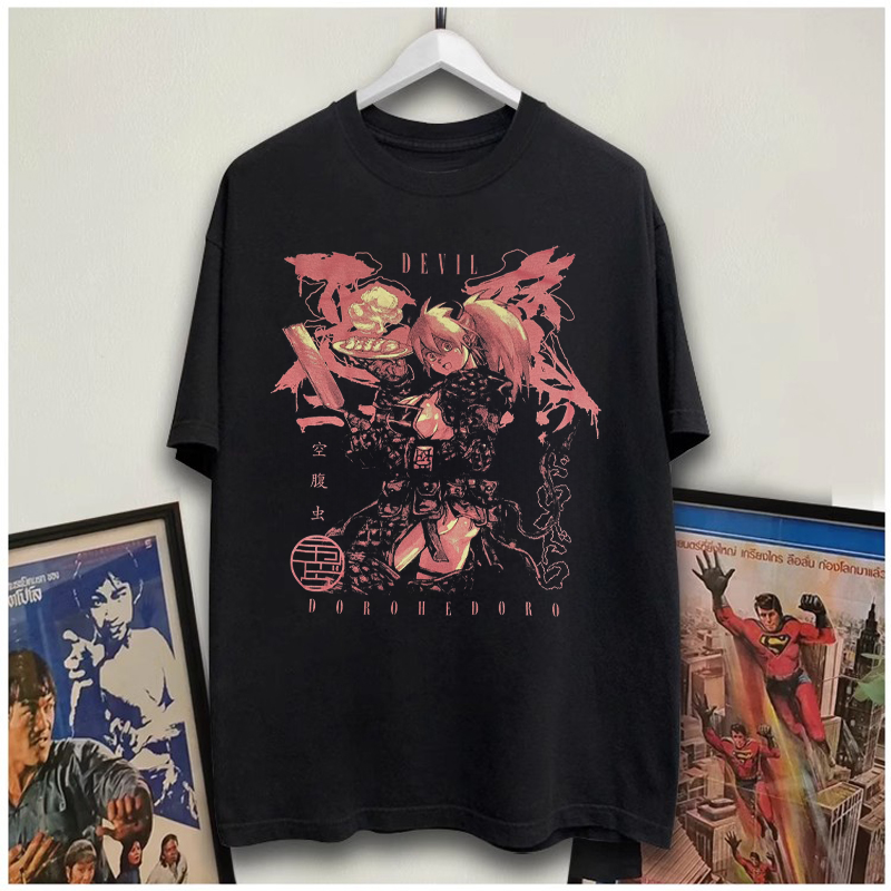 异兽魔都二阶堂短袖T恤纯棉印花宽松复古街头百搭男女同款t-shirt