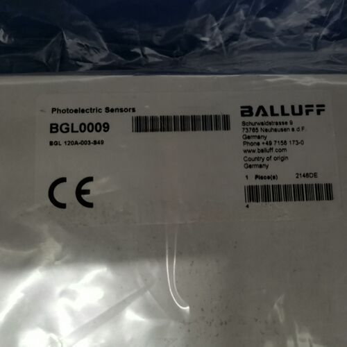 巴鲁夫BGL0009 BGL 120A-003-S49 全新