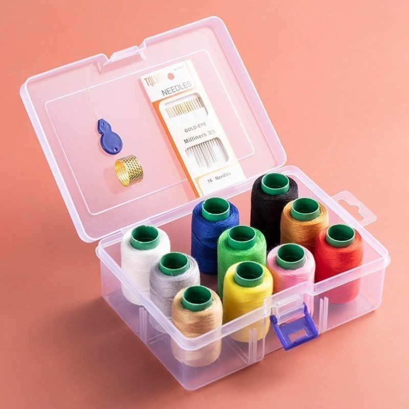 线缝衣服的线收纳盒针线套盒实用缝纫线diy黑白缝衣线彩色手缝线