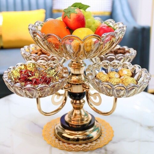 水果盘2025新款网红北欧家用客厅茶几创意轻奢零食糖新款亚克力