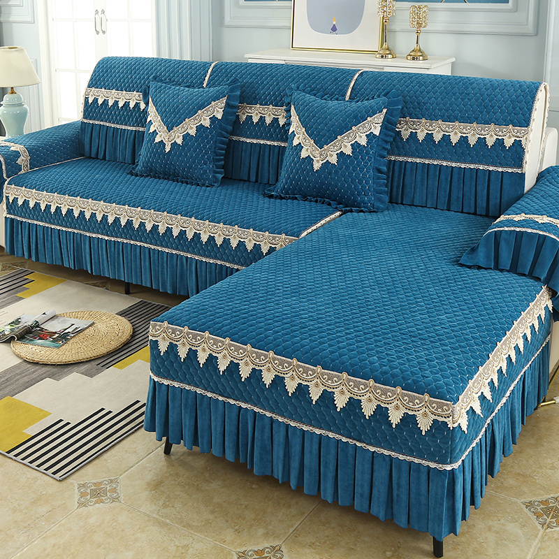 雪尼尔沙发简约防滑欧式通用