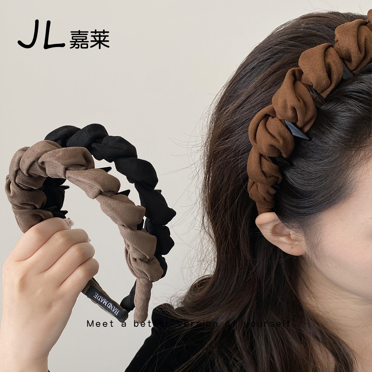 碎发发窟女波浪头箍带齿显脸小发卡夏季感洗脸高颅顶发箍