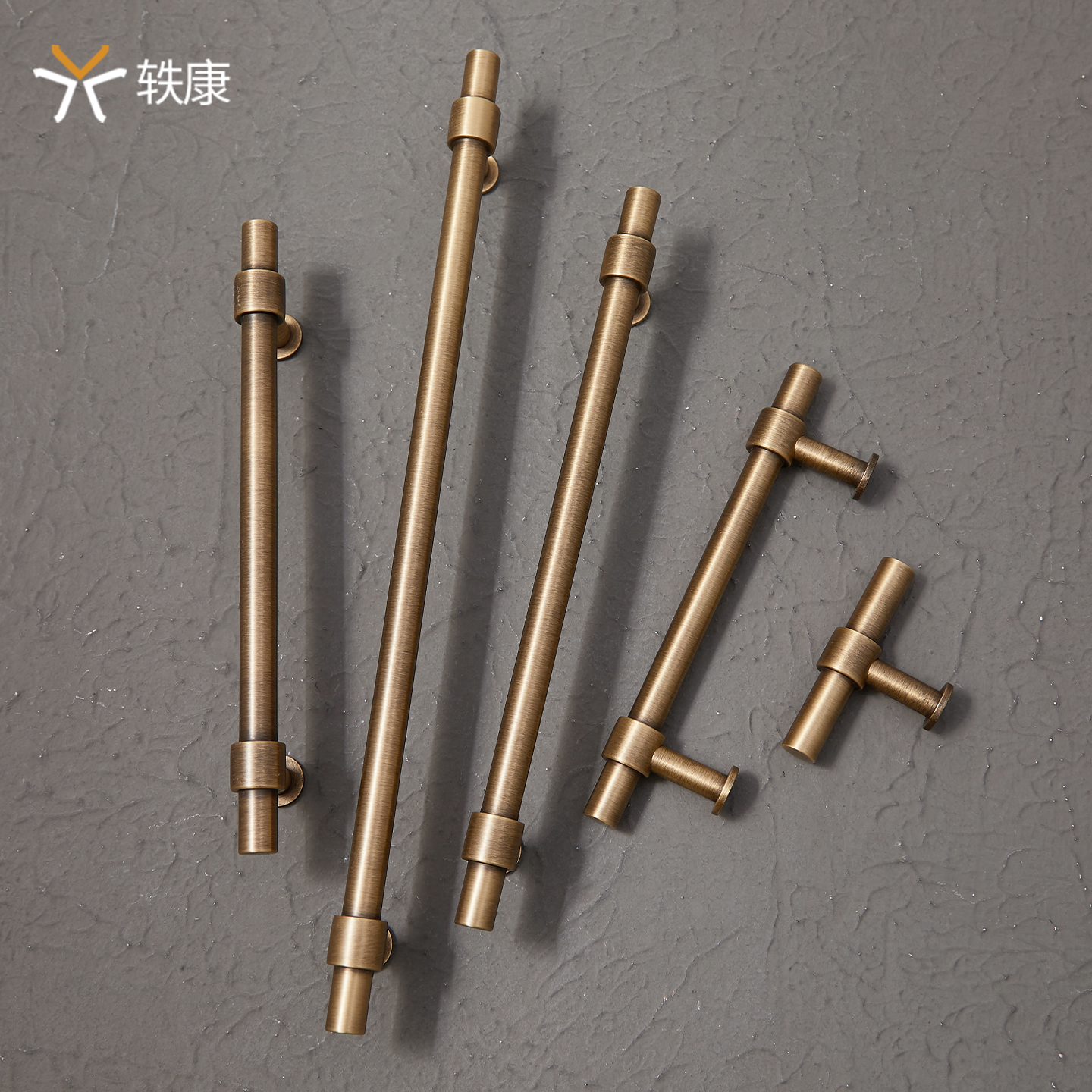 十年质保法式中古风黄铜拉手
