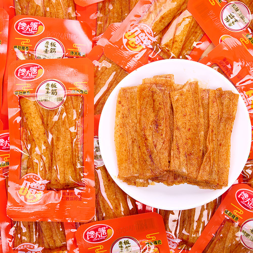 馋大嘴巴素板筋麻辣片辣条童年80年代怀旧休闲小零食品湖南特产