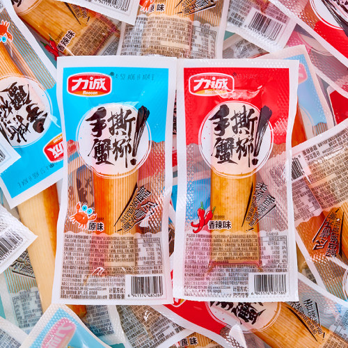 力诚手撕蟹柳香辣蟹肉棒