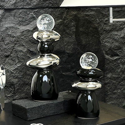 高级感时来运转书房桌面摆件