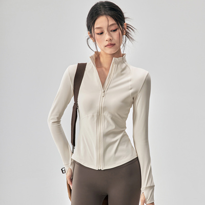 LULUVURU薄绒瑜伽服外套女显瘦