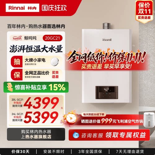 鲸吨吨恒温GC21林内小蛮腰大水量