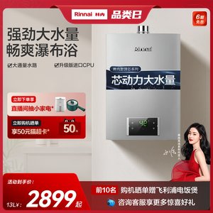 新品林内燃气热水器家用强排式