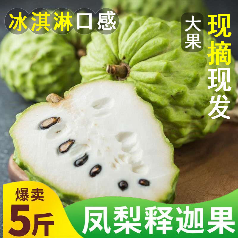 台湾牛奶带箱5海南大目释迦果