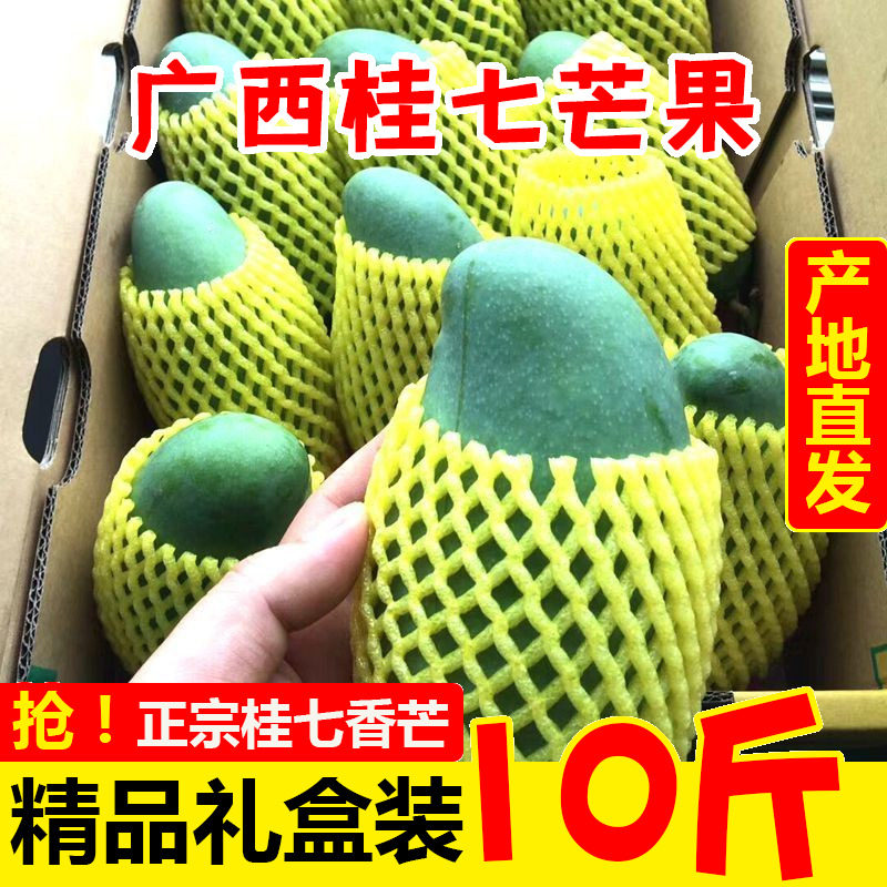 百色桂七芒果新鲜应季产地