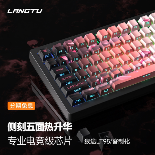 狼途LT95侧刻五面热升华电竞芯片