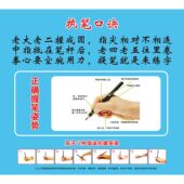 教室标准正确坐姿握笔海报贴纸写字姿势方法图墙贴班级布置挂图