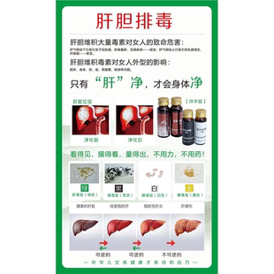 肝胆排毒海报肝胆养生中医美容养生广告宣传画美容院墙贴海报图
