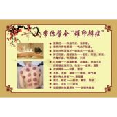 罐印辩证与拔罐穴位图墙贴中医养生海报推拿刮痧自粘壁画按摩艾灸