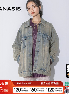 JEANASIS短外套女2025春季时尚潮流休闲通勤牛仔上衣105311