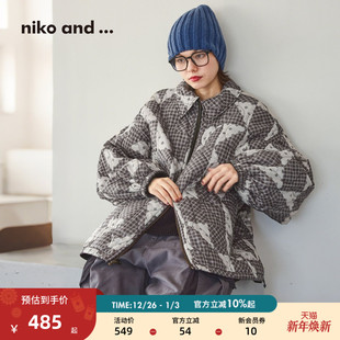 新款 ...外套女2025冬季 正反两穿绗缝夹棉棉服290224 and niko